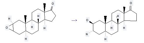 Androstan-17-one,3-amino-2-hydroxy-, (2β,3α,5α)- (9Cl) can be prepared by 2β,3-Oxido-5α-androstan-17-one. 